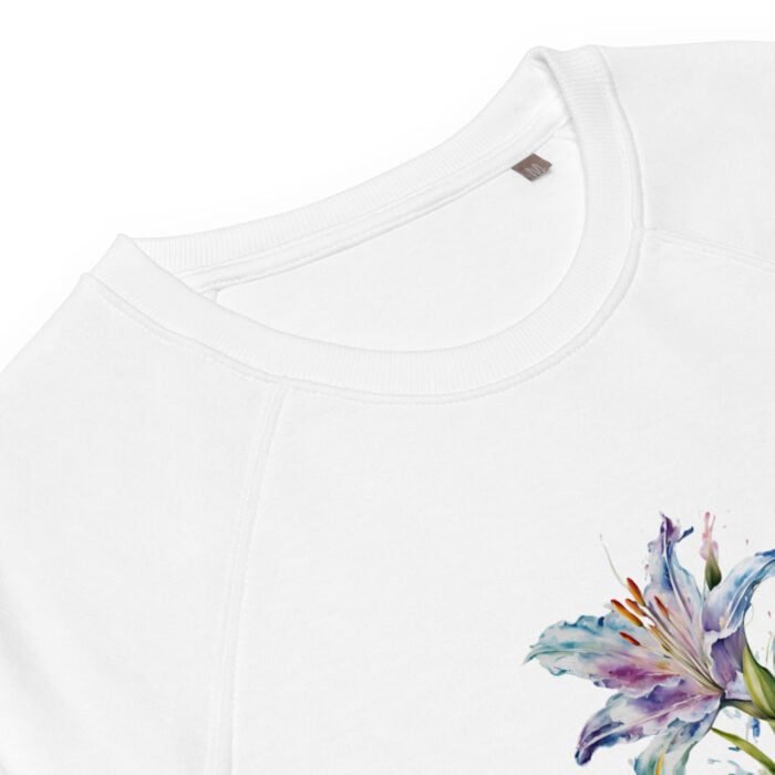 Džemperis be gobtuvo su užrašu. Universalaus dizaino džemperis dera su kitais drabužiais