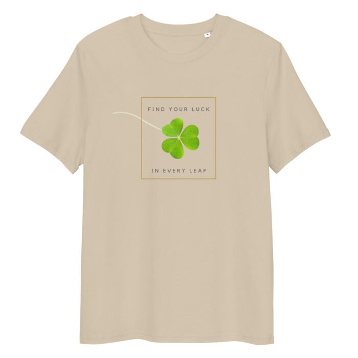 Unisex marškinėliai su gamtos įkvėptu dobilo lapų dizainu – tai drabužis, kuriame dera komfortas ir prasminga simbolika. Dobilo lapai neša sėkmę ir pozityvumą