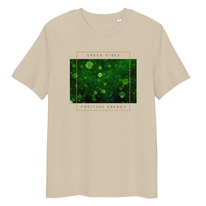 Unisex marškinėliai su dobilo lapų dizainu, idealus pasirinkimas gamtos mylėtojams ir tiems, kurie vertina tvarumą. Dobilo lapai simbolizuoja sėkmę ir harmoniją