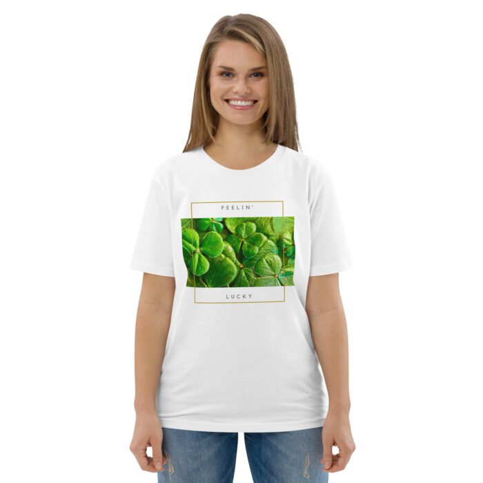 Unisex marškinėliai su dobilo lapų dizainu – stilingas ir prasmingas pasirinkimas. Šie marškinėliai taps ne tik patogiu drabužiu, bet ir pozityvumo išraiška