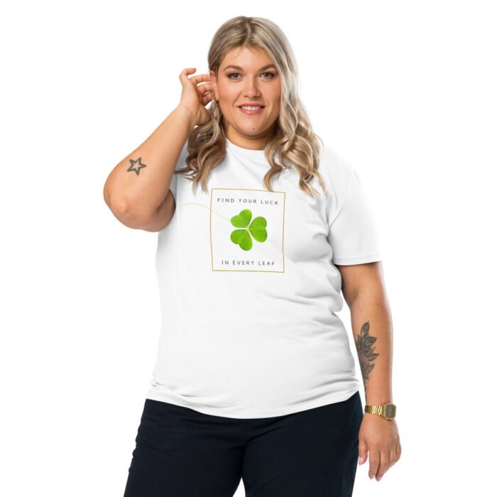 Unisex marškinėliai su gamtos įkvėptu dobilo lapų dizainu – tai drabužis, kuriame dera komfortas ir prasminga simbolika. Dobilo lapai neša sėkmę ir pozityvumą