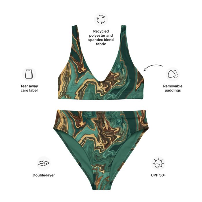 Šis maudymosi kostiumėlis moterims, kurios mėgaujasi jūra, saule, vandens sportu. Tamprus audinys ir dvigubas sluoksnis užtikrina tvirtumą