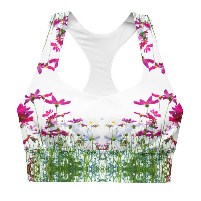 Sportinė liemenėlė ilgesnio modelio suteikia puikią atramą ir stilingą išvaizdą. Tinka tiek intensyviems treniruotėms, tiek kaip gatvės aprangos dalis