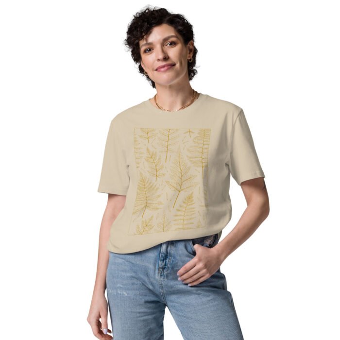 Unisex marškinėliai su gamtos dizainu suteikia gaivumo ir natūralumo pojūtį. Pagaminti iš 100% organinės medvilnės, jie ne tik patogūs, bet ir tvarūs.