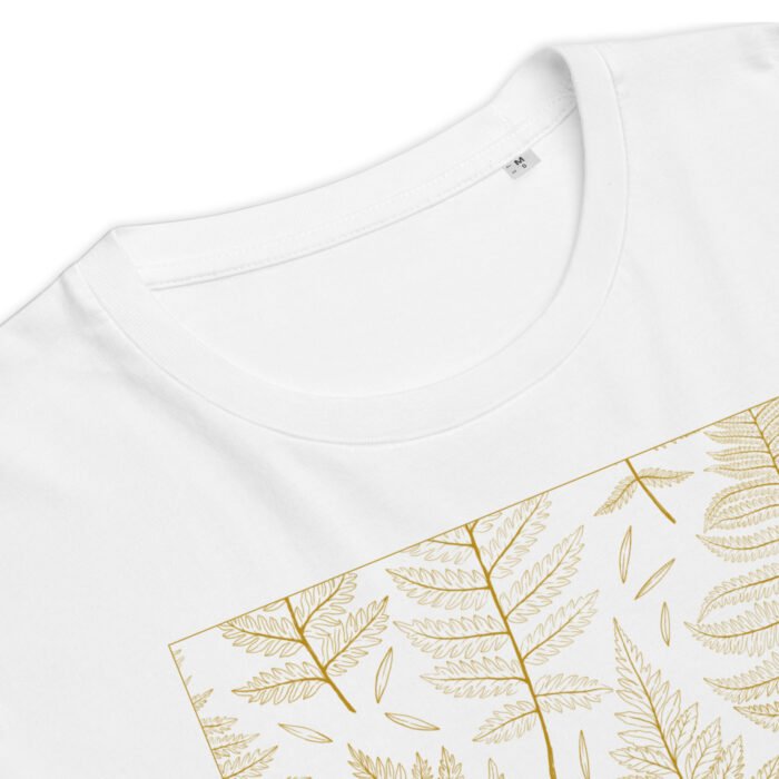 Unisex marškinėliai su gamtos dizainu suteikia gaivumo ir natūralumo pojūtį. Pagaminti iš 100% organinės medvilnės, jie ne tik patogūs, bet ir tvarūs.