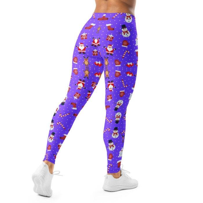 Kokybiškos violetinės temprės su kalėdų personažais, tinkamos treniruotėms, jogai ar šventinėms veikloms. Šventinis raštas suteikia nuotaikos.