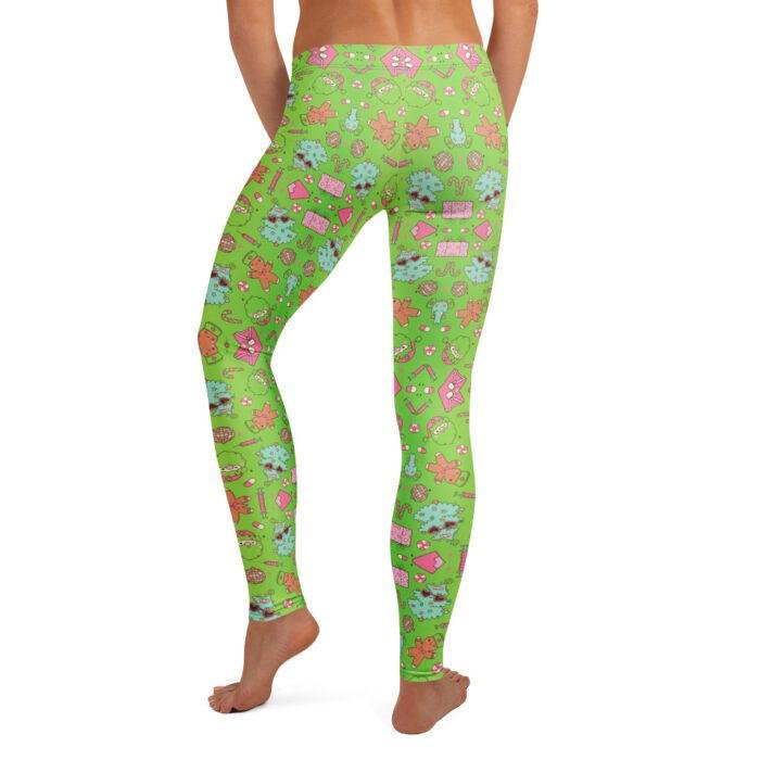 Temprės su eglutėmis ir imbieriniais sausainiais moterims, mėgstančioms šventinį žaismingumą. Ryškus dizainas tinka tiek sportui, tiek laisvalaikiui.