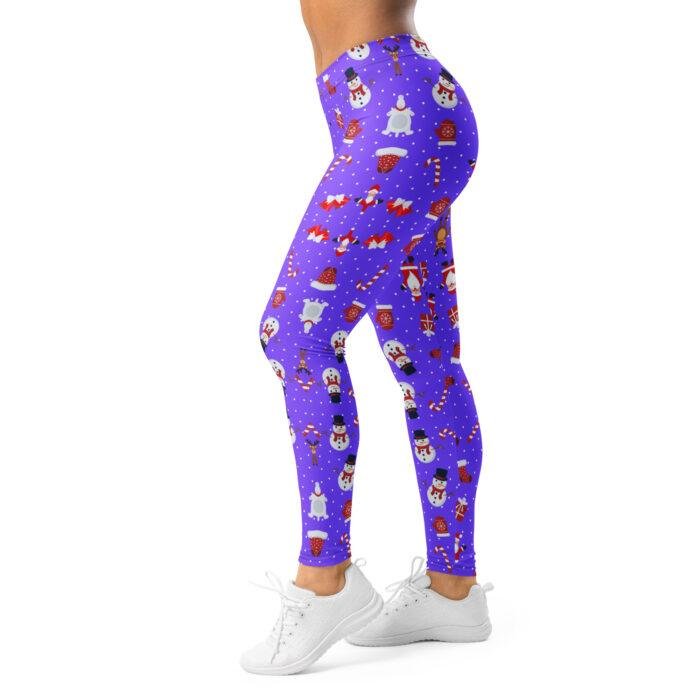 Kokybiškos violetinės temprės su kalėdų personažais, tinkamos treniruotėms, jogai ar šventinėms veikloms. Šventinis raštas suteikia nuotaikos.