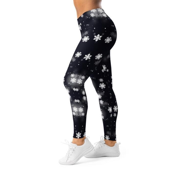 Elegantiškos tamsios temprės su snaigėmis. Išskirtinis, šventiškas, bet subtilus dizainas — tinka šventėms, sportui ir kasdienai.