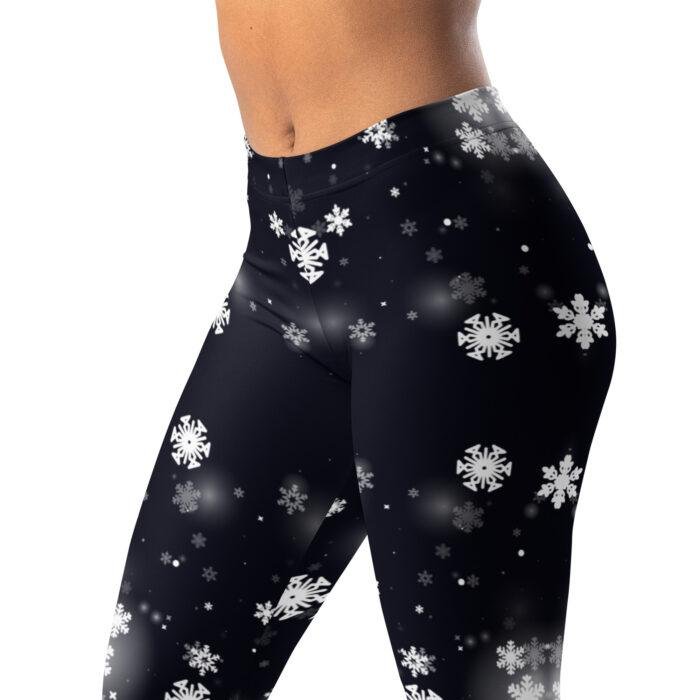 Elegantiškos tamsios temprės su snaigėmis. Išskirtinis, šventiškas, bet subtilus dizainas — tinka šventėms, sportui ir kasdienai.