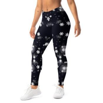 Elegantiškos tamsios temprės su snaigėmis. Išskirtinis, šventiškas, bet subtilus dizainas — tinka šventėms, sportui ir kasdienai.