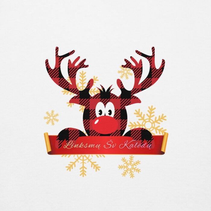 Kalėdinis džemperis su gobtuvu apkabins jus šiluma. Patogus, minkštas ir papuoštas subtilia šventine nuotaika – puikus pasirinkimas žiemos sezonui.