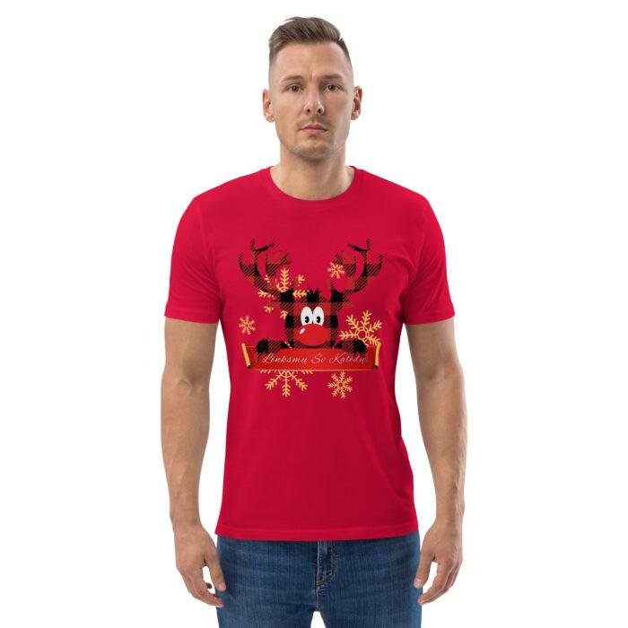 Organinės medvilnės unisex marškinėliai "Kalėdinė akimirka" kaip tik tau. Tinka ir Kalėdiniams vakarėliams, ir kakavos akimirkai namuose.