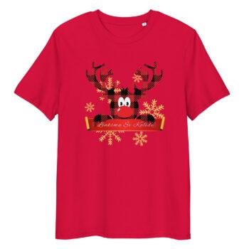 Organinės medvilnės unisex marškinėliai "Kalėdinė akimirka" kaip tik tau. Tinka ir Kalėdiniams vakarėliams, ir kakavos akimirkai namuose.