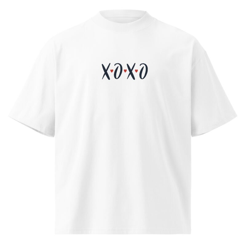 Šie unisex oversize marškinėliai iš 100% organinės medvilnės yra patogūs, minkšti, puikiai tinka kasdienai. Su XOXO užrašu dovana sau ar draugui